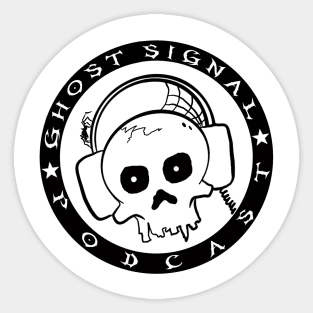 The Ghost Signal logo white Sticker